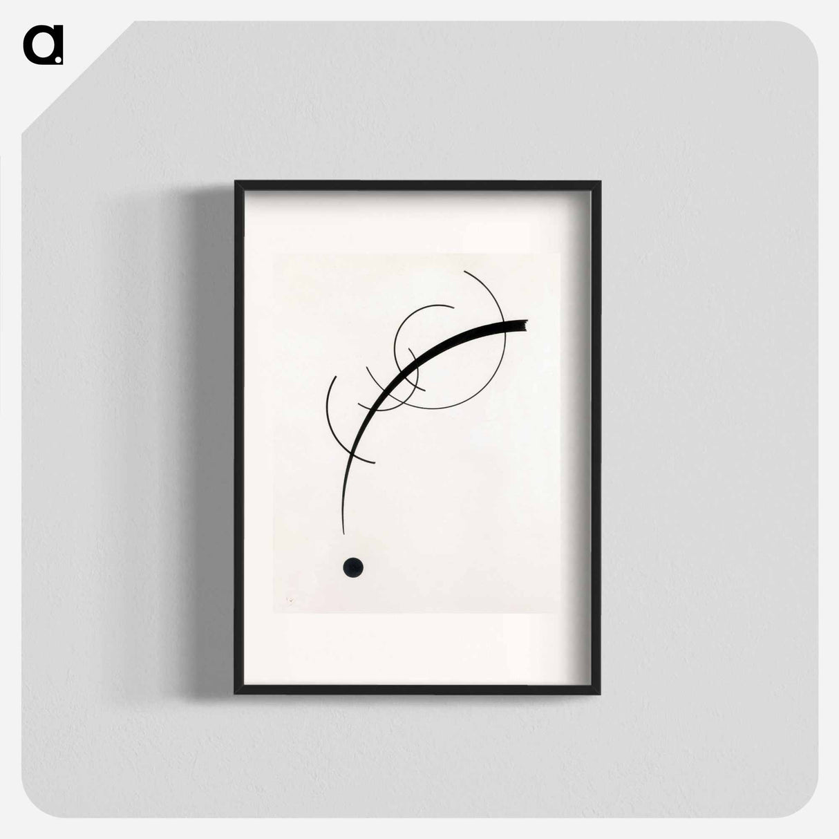 Free Curve to the Point: Accompanying Sound of Geometric Curves - Wassily Kandinsky Poster.