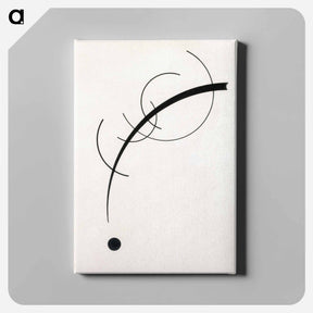 アートパネル-Free Curve to the Point: Accompanying Sound of Geometric Curves - ワシリー カンディンスキー Canvas.
