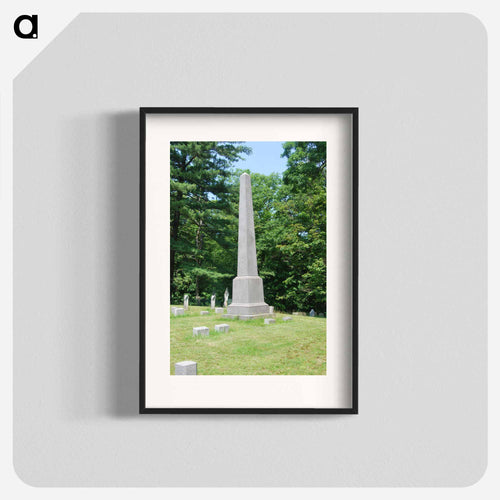 Baker family plot at Albany Rural Cemetery in Menands, New York - ウィリアム ブリス ベイカー Poster.