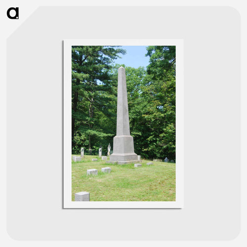 Baker family plot at Albany Rural Cemetery in Menands, New York - ウィリアム ブリス ベイカー Postcard.