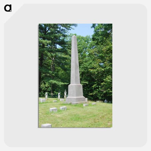 Baker family plot at Albany Rural Cemetery in Menands, New York - ウィリアム ブリス ベイカー Postcard.