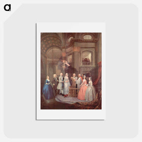 アートポストカード-The Wedding of Stephen Beckingham and Mary Cox - ウィリアム ホガース Postcard.