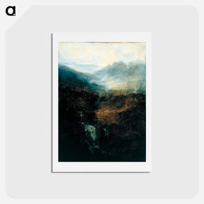 アートポストカード-Morning Amongst the Coniston Fells, Cumberland - ウィリアム ターナー Postcard.