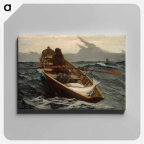 アートパネル-The Fog Warning - ウィンスロー ホーマー Canvas.