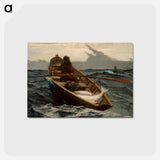 アートポストカード-The Fog Warning - ウィンスロー ホーマー Postcard.