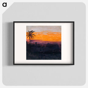 アートポスター-The Sky Simulated by Red Flamingoes - アボット ハンダーソン セイヤー Poster.