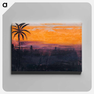 The Sky Simulated by Red Flamingoes - アボット ハンダーソン セイヤー Canvas.