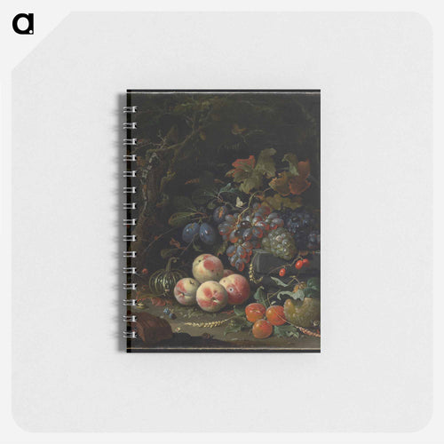 Dutch still life with fruit, foliage, and insects - エイブラハム ミニョン Memo.