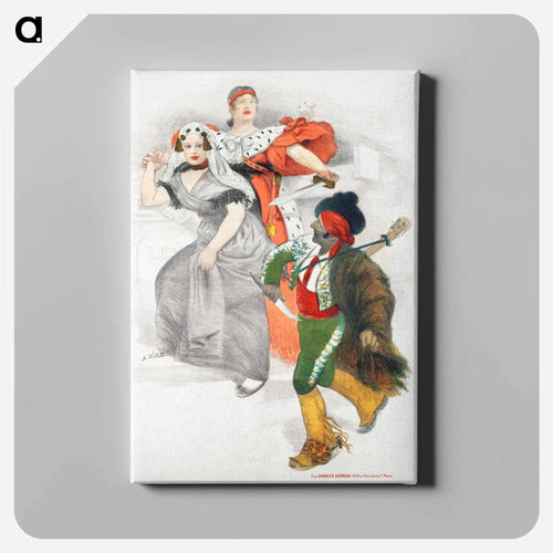 Vintage poster - アドルフ レオン ウィレット Canvas.