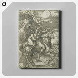 The Abduction of Proserpine on a Unicorn - アルブレヒト デューラー Canvas.