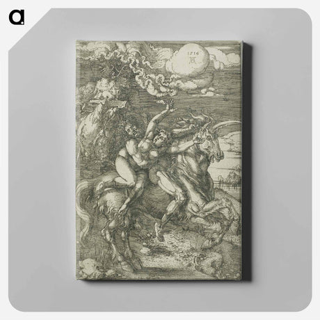 アートパネル-The Abduction of Proserpine on a Unicorn - アルブレヒト デューラー Canvas.