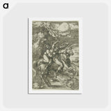 アートポストカード-The Abduction of Proserpine on a Unicorn - アルブレヒト デューラー Postcard.