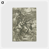 アートポストカード-The Abduction of Proserpine on a Unicorn - アルブレヒト デューラー Postcard.