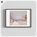 Rue Eugène Moussoir at Moret: Winter - アルフレッド シスレー Poster.