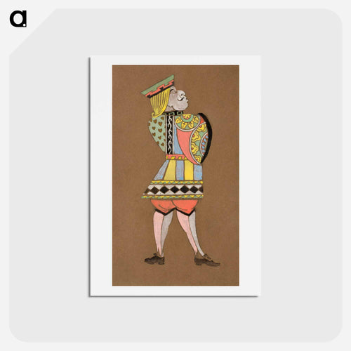 Knave of Hearts - 不思議の国のアリス Postcard.