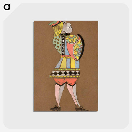 アートポストカード-Knave of Hearts - 不思議の国のアリス Postcard.