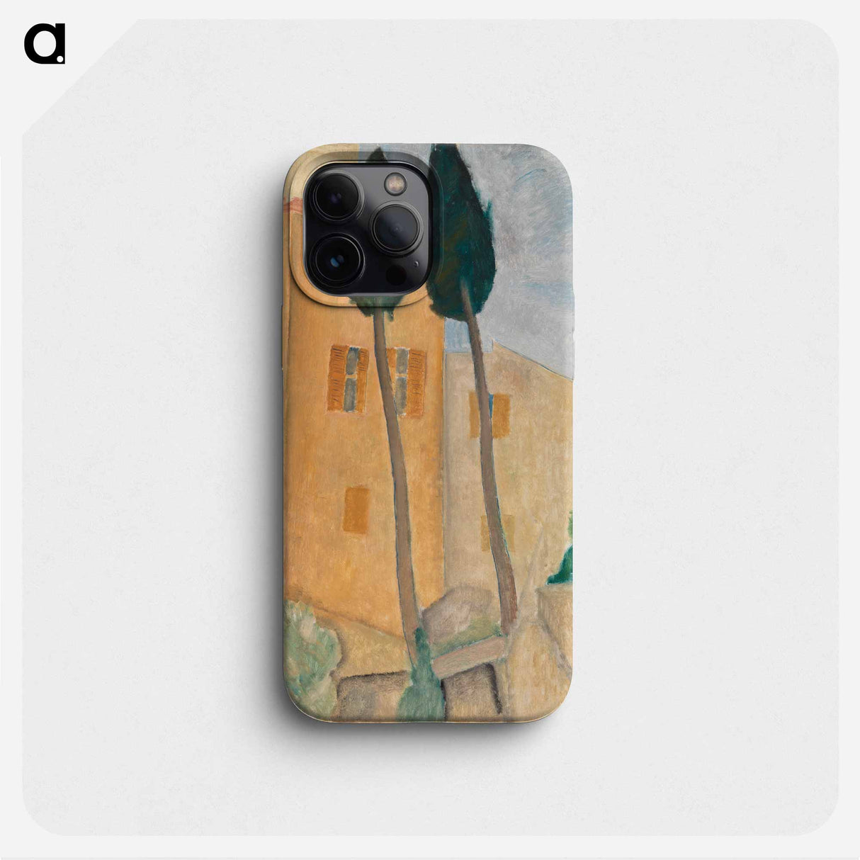 Cypresses and Houses at Cagnes - Amedeo Modigliani Phone Case.