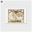 アートポストカード-Map of France, Spain, and Portugal; Switzerland in cantons; Island of Corsica - アンティーク地図 Postcard.