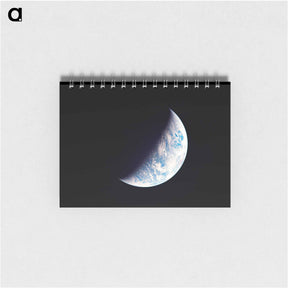 アートメモ帳-View of the Earth seen from the Apollo 12 spacecraft - アポロ月面着陸 Memo.