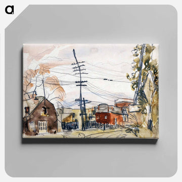 Fall Brook Railroad - アーサー ダヴ Canvas.