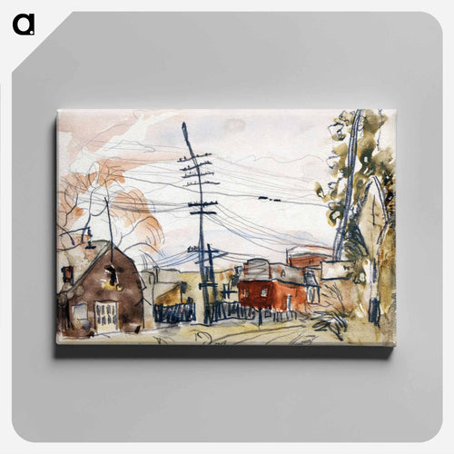 Fall Brook Railroad - アーサー ダヴ Canvas.