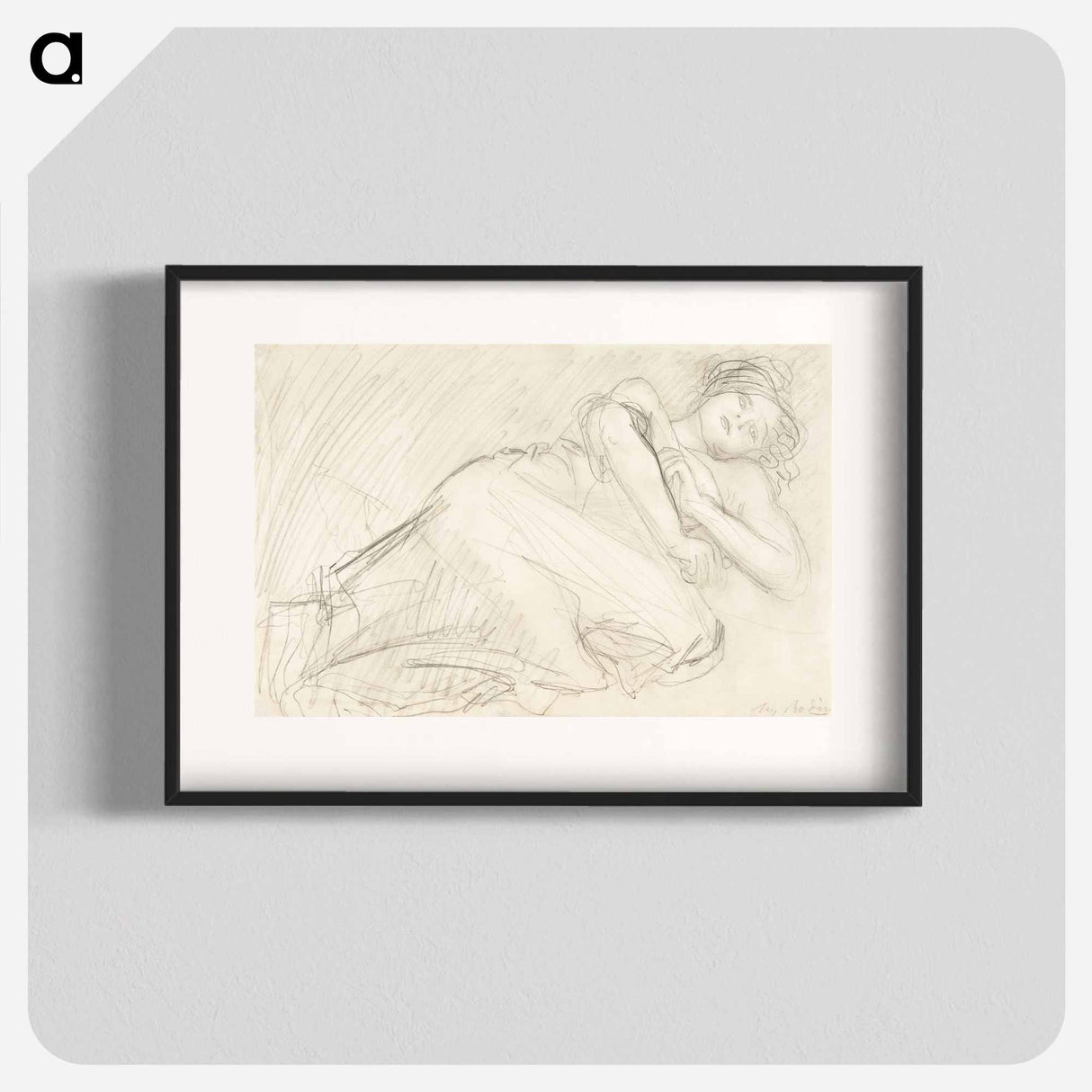 Sleeping woman. The Abandoned - Auguste Rodin Poster.