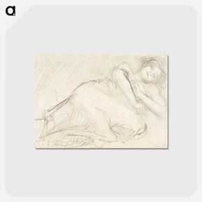 アートポストカード-Sleeping woman. The Abandoned - オーギュスト ロダン Postcard.