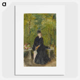 アートポスター-The Artist's Sister Edma Seated in a Park
 - ベルト モリゾ Poster.