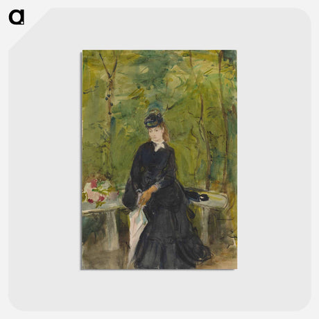 アートポストカード-The Artist's Sister Edma Seated in a Park
 - ベルト モリゾ Postcard.