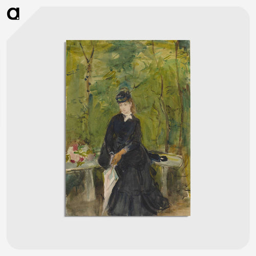 The Artist's Sister Edma Seated in a Park
 - ベルト モリゾ Postcard.