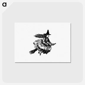 アートポストカード-Flying Witch on Broomstick, Illustration for *The Virginians*
 - 大英図書館 Postcard.