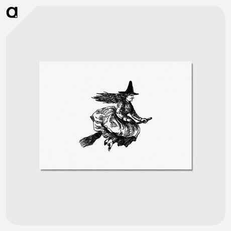 アートポストカード-Flying Witch on Broomstick, Illustration for *The Virginians*
 - 大英図書館 Postcard.