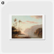 アートポストカード-A Creek in St. Thomas - カミーユ ピサロ Postcard.