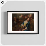 Teasing a Sleeping Girl - カラヴァッジョ Poster.