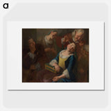 Teasing a Sleeping Girl - カラヴァッジョ Poster.