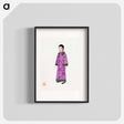 アートポスター-Woman in Purple Manchu Robe
 - 中国の衣装 Poster.