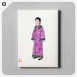 アートパネル-Woman in Purple Manchu Robe
 - 中国の衣装 Canvas.