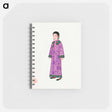 アートメモ帳-Woman in Purple Manchu Robe
 - 中国の衣装 Memo.
