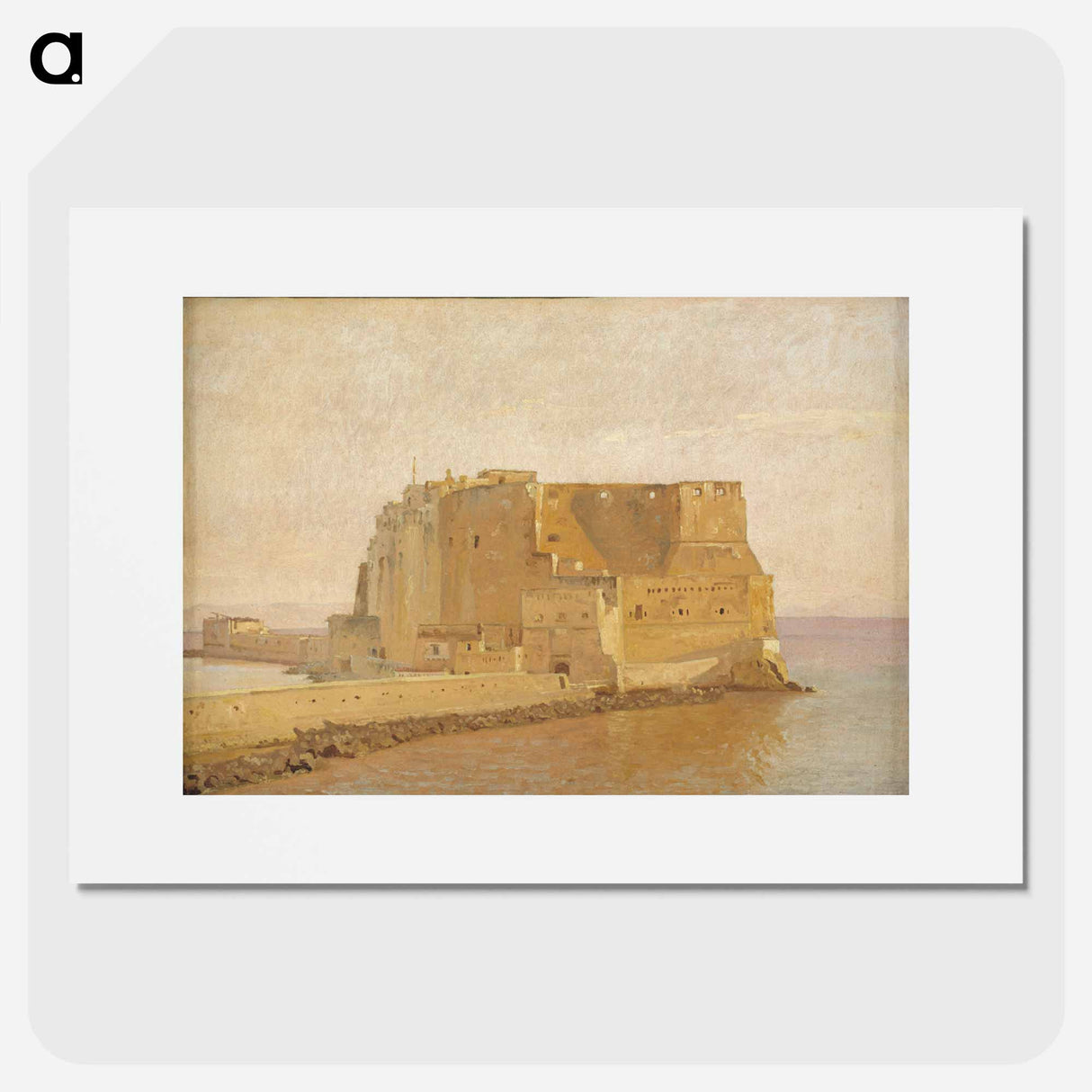 Castel dell'Ovo in Naples - クリステン ケプケ Poster.