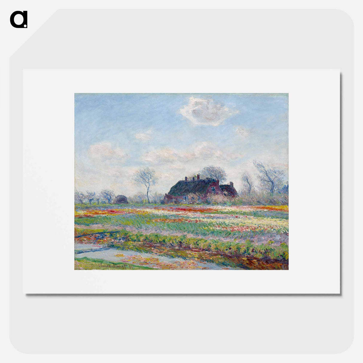 Tulip Fields at Sassenheim - Claude Monet Poster.