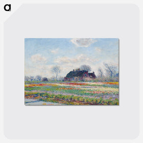 アートポストカード-Tulip Fields at Sassenheim - クロード モネ Postcard.