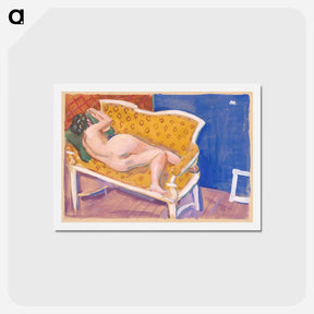 アートポストカード-Reclining Nude
 - シプリアン マジェルニク Postcard.