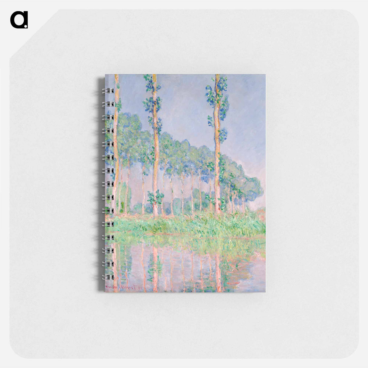 アートメモ帳-Poplars, Pink Effect
 - ダラス美術館 Memo.