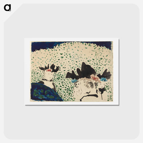 アートポストカード-Four Ladies with Fancy Hats - エドゥアール ヴュイヤール Postcard.
