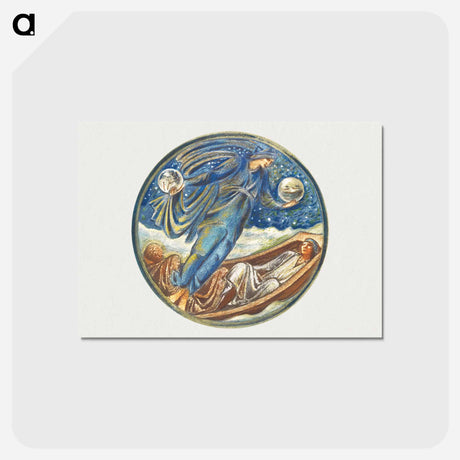 アートポストカード-False Mercury from The Flower Book - エドワード バーン ジョーンズ Postcard.