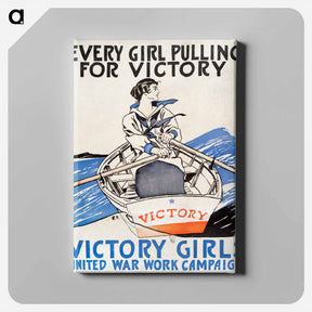 アートパネル-Every Girl Pulling for Victory - エドワード ペンフィールド Canvas.