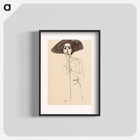 アートポスター-Portrait of a Woman - エゴン シーレ Poster.