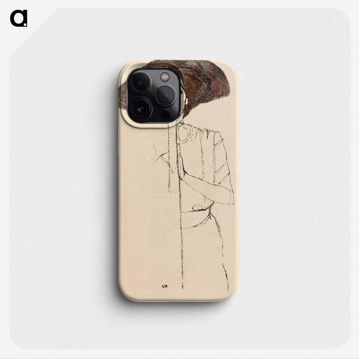 Portrait of a Woman - Egon Schiele Phone Case.