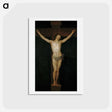 アートポストカード-Cristo crucificado - フランシスコ デ ゴヤ Postcard.