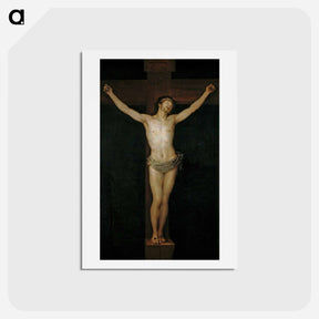 アートポストカード-Cristo crucificado - フランシスコ デ ゴヤ Postcard.